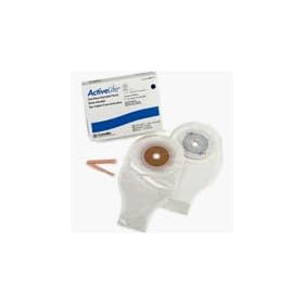 Convatec Active Life 1Piece Ostomy Drain Pouch W/Skin Barrier Cut To Fit 3/4"-2 1/2" - Box of 10