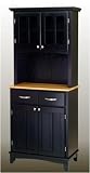Buffet and Hutch- Black/ Natural