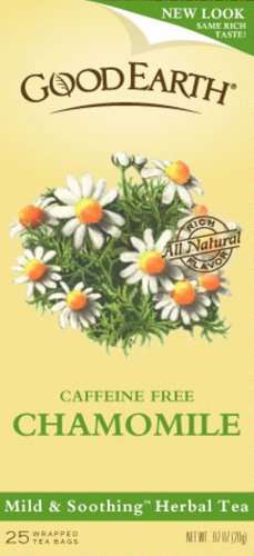 Good Earth Tea Chamomile, 25-Count Boxes (Pack of 6) by Good Earth