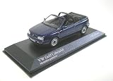 Review Minichamps 400055530 / 1:43 Scale VW Golf Cabriolet 1993 Dark Blue Diecast Model Car