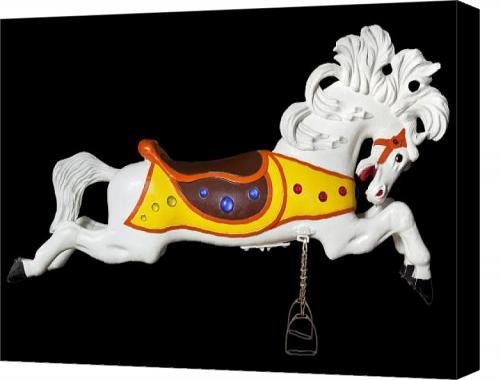 Parker Flying Carousel Horse 2 Canvas Print / Canvas Art - Artist Kelley King