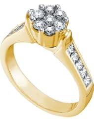 0.78CTW DIAMOND FLOWER RING