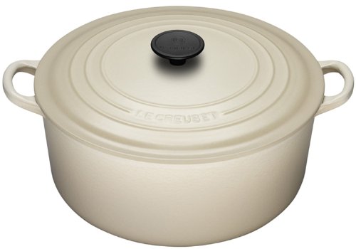 Le Creuset Enameled Cast-Iron 7-1/4-Quart Round French Oven, Dune Le Creuset Enameled Cast-Iron 7-1/4-Quart Round French Oven, Dune