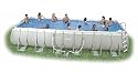 24' x 12' x 52" Rectangular Ultra Frame Pool Set (with Filter Pump, Saltwater System, Ladder, Ground Cloth, Cover, Deluxe Maintenance Kit, Volleyball Set and DVD)