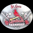 St. Louis Cardinals Pewter Belt Buckle - MLB Baseball Fan Shop Sports Team Merchandise