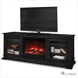 Hudson Electric Fireplace in Black