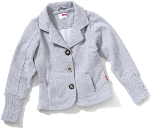 NAME IT M&auml;dchen Blazer REJANTE KIDS LS SWEAT BLAZER 112, Gr. 122, Grau (GREY MELANGE) Preisvergleich