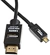 AmazonBasics HDMI-auf-Mikro-HDMI-Hochgeschwindigkeitskabel (Ethernet, 3D und Audio-Return) 1 m