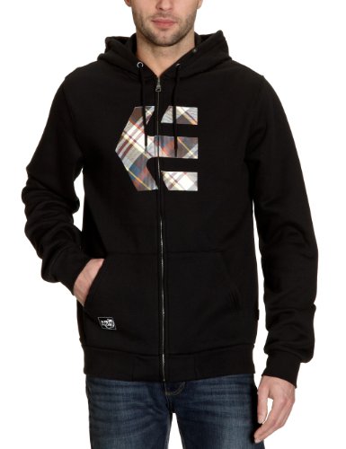 Etnies Herren Sweatshirts ICON FILL ZIP FLEECE, black/plaid, S, 4130001990 Preisvergleich