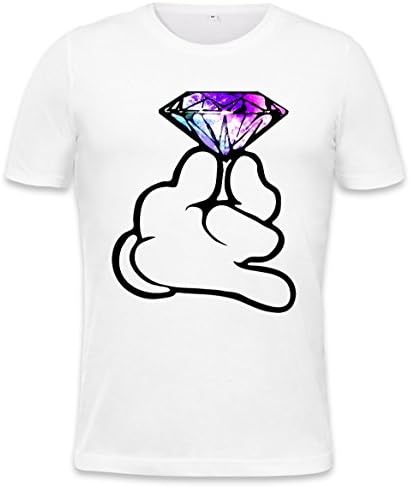 Dope Mickey Hands Diamond Mens T-shirt Large