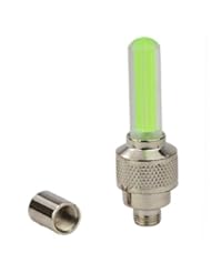 Single Detail Page Misc: 2PCS Green LED Flash Tyre Wheel Valve Cap Light for Car Bike bicycle Motorbicycle Wheel Light Tire Light - biwin-novelty