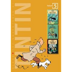 The Adventures of Tintin: "Red Rackhams Treasure", "The Seven Crystal Balls", "Prisoners of the Sun" v. 5