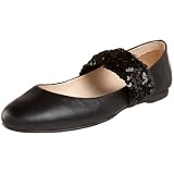 ALL BLACK Women's Fancy Band Ballet Flat