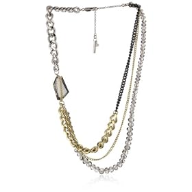 Kenneth Cole New York Modern Sky Taupe Multi-Row Necklace