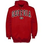 Georgia Bulldogs Red Logo One Hoody Sweatshirt