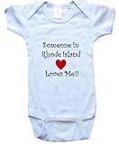 SOMEONE IN RHODE ISLAND LOVES ME - RHODE ISLAND BABY - State-series - White, Blue or Pink Onesie / Baby T-shirt