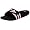 adidas Women's Adissage Sandal,Black/Black/White,11 M
