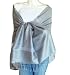 Elegant Paisley Jacquard Pashmina Scarf Wrap Stole (Silver mix(AW))