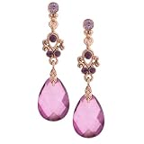 Spring Iris Elegant Teardrop Earrings