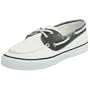 Bahama 2 Eye Boat Shoe -Ladies White/Navy 7
