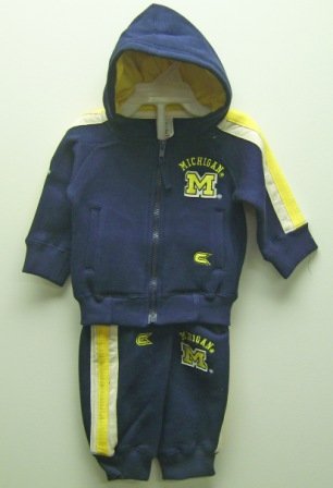 Buy Michigan Wolverines Infant Zip Hoodie & Pants Set by Colosseum