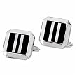Genuine Onyx and Mother of Pearl Men's Cufflinks