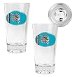 Florida Marlins 2pc Pint Ale Glass Set with Baseball Bottom - Oval Logo MLB Baseball
