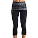 Zaggora New Hotpants Slimming Neoprene Weight Loss Atomica Print Capri, Women's, Black