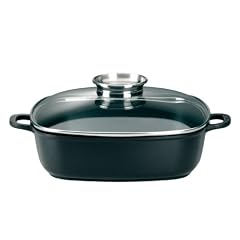 ELO 82879 Quadratische Servierpfanne / Aroma / 28 x 28 cm / mit Glasdeckel und Aromaknopf