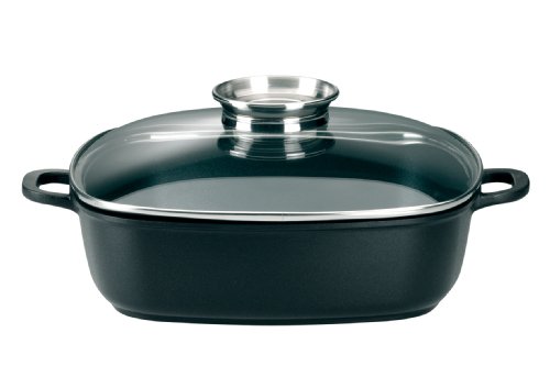 ELO 82879 Quadratische Servierpfanne / Aroma / 28 x 28 cm / mit Glasdeckel und Aromaknopf Preisvergleich
