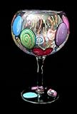 Birthday Balloons Design - Hand Painted - Goblet - 12.5 oz.