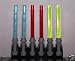 Lego Lightsaber Lot- 6 TOTAL - 3 Different Colors with Hilts