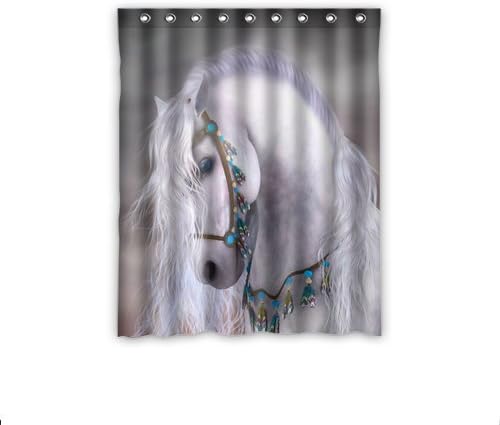 Custom Horse Window Curtains/Drape/Panels/Treatment Polyester Fabric Bedroom Decor 52"X63"