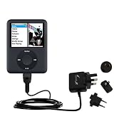 International Wall / AC Charger for the Apple Nano Video Gen 3 - Gomadic Brand w/ TipExchange Technology