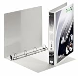 Produkt-Bild: Leitz 42000001 Ringbuch SoftClick, A4, 2 Au&szlig;entaschen, 4 Ringe, 20 mm, weiss