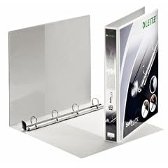 Leitz 42000001 Ringbuch SoftClick, A4, 2 Au�entaschen, 4 Ringe, 20 mm, weiss