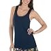 GO International® Tank with Stripe Back - Sapphire Coal/ Ebony