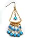 Turquoise Goddess Chandelier Earrings