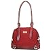 Aryana Chic Red Snake Print Leather Dual Shoulder Strap Womens Purse