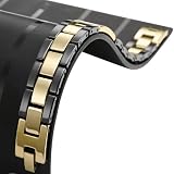 Dazzling Tungsten Desert Gold Black Men's Link Bracelet Jewelry