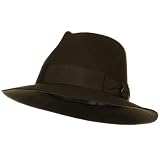 Wool Felt Indiana Jones Hat - Brown W07S57F