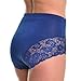 Angelina Women's High Waist Boxer Briefs with Lace Accent Detail (12-Pack), G911_L