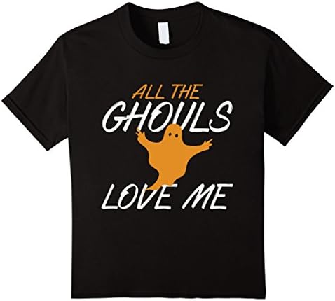 Kids All the Ghouls Love Me T-Shirt Ghost Clown Shirt 6 Black