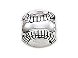 Zable(tm) Sterling Silver Baseball Bead / Charm