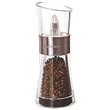 Cole and Mason Inverta Flip Pepper Mill, Brushed Chrome and Clear Acrylic