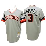 Detroit Tigers Authentic 1984 Alan Trammell Road Jersey By Mitchell & Ness 48