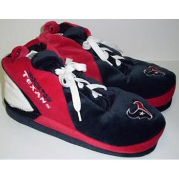 Houston Texans NFL Plush Sneaker Slippers - M