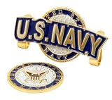 Navy Midshipmen Slider Hat Clip W/ Golf Ball Marker - NCAA College Athletics