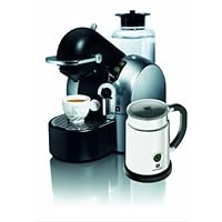 Nespresso D290 Concept Automatic Coffee-and-Espresso Machine with Aeroccino Milk Frother, Satin Chrome