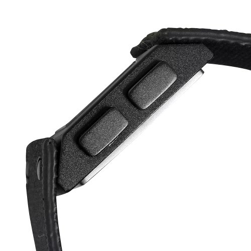 Converse Men's VR012001 Ace Black Digital Dial and Black Canvas Strap Watch
